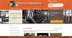 Desktop Screenshot of filatureduvalgaudemar.com