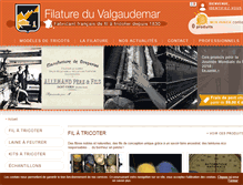 Tablet Screenshot of filatureduvalgaudemar.com